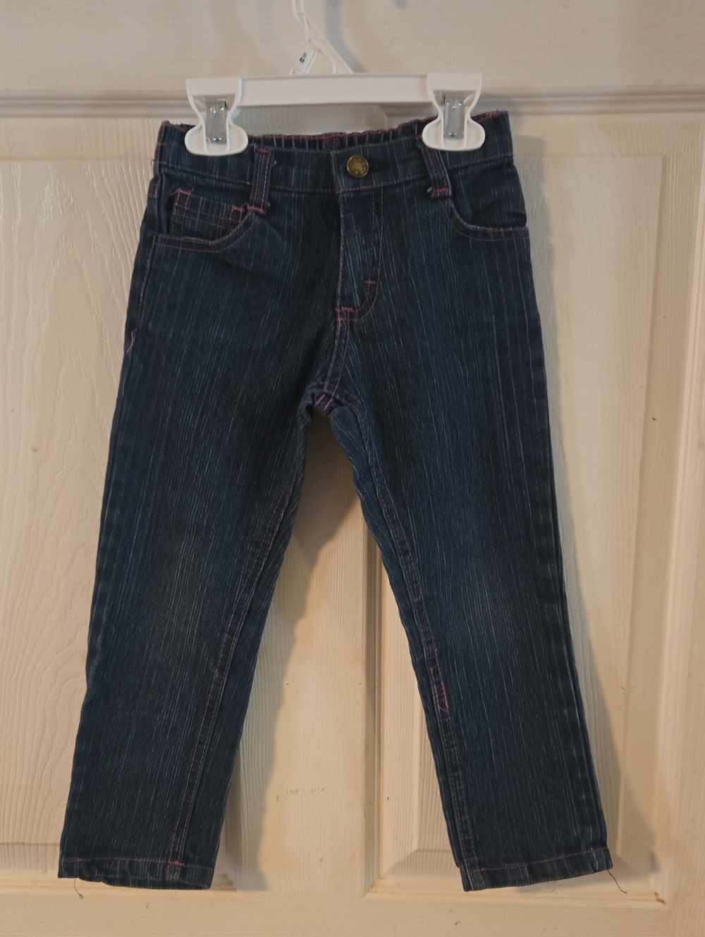 Real Love Jeans With Pink Stitching